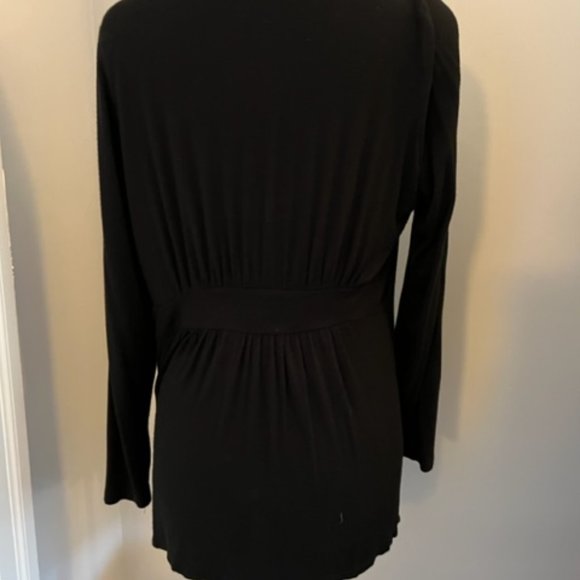 Black beautifully draping Cardigan with light flowing fabric - M - Picture 3 of 3